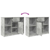vidaXL Dressoir met lade 101x35x76 cm spaanplaat wit