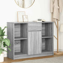 vidaXL Dressoir met lade 101x35x76 cm spaanplaat wit