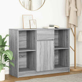 vidaXL Dressoir met lade 101x35x76 cm spaanplaat wit