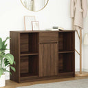 vidaXL Dressoir met lade 101x35x76 cm spaanplaat wit