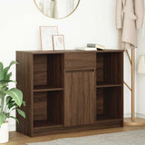 vidaXL Dressoir met lade 101x35x76 cm spaanplaat wit
