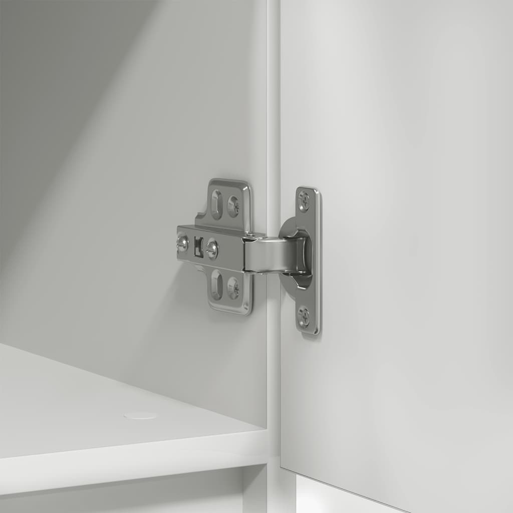 vidaXL Dressoir met lade 71x35x65 cm spaanplaat wit