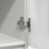 vidaXL Dressoir met lade 71x35x65 cm spaanplaat wit