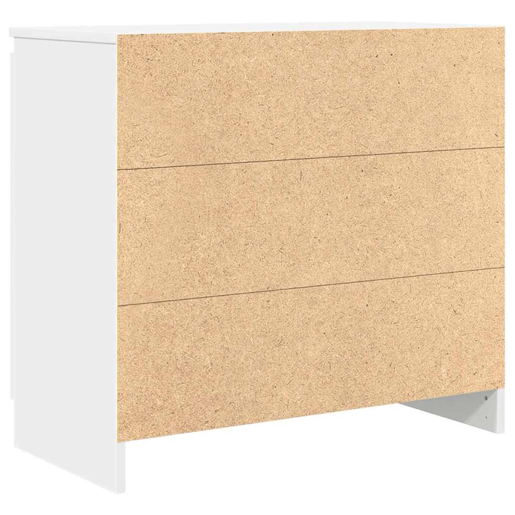 vidaXL Dressoir met lade 71x35x65 cm spaanplaat wit