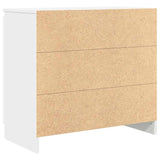 vidaXL Dressoir met lade 71x35x65 cm spaanplaat wit