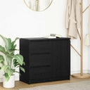 vidaXL Dressoir met lade 71x35x65 cm spaanplaat wit