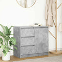 vidaXL Dressoir met lade 71x35x65 cm spaanplaat wit