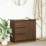 vidaXL Dressoir met lade 71x35x65 cm spaanplaat wit
