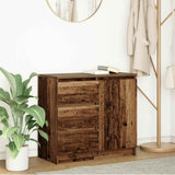 vidaXL Dressoir met lade 71x35x65 cm spaanplaat wit