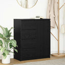 vidaXL Dressoir met lades 71x35x84 cm spaanplaat wit