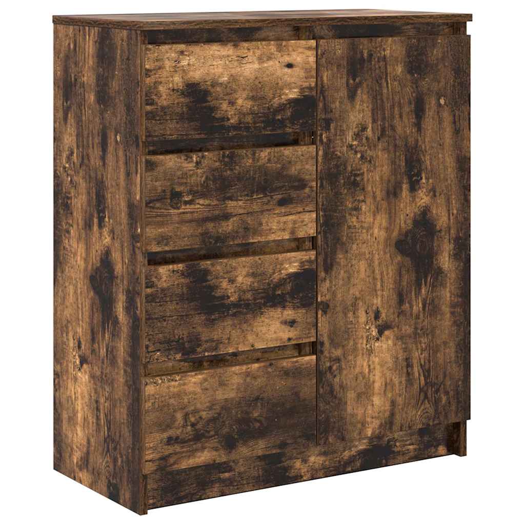 vidaXL Dressoir met lades 71x35x84 cm spaanplaat wit