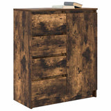vidaXL Dressoir met lades 71x35x84 cm spaanplaat wit