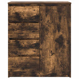 vidaXL Dressoir met lades 71x35x84 cm spaanplaat wit