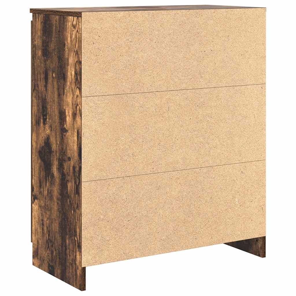 vidaXL Dressoir met lades 71x35x84 cm spaanplaat wit