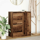 vidaXL Dressoir met lades 71x35x84 cm spaanplaat wit