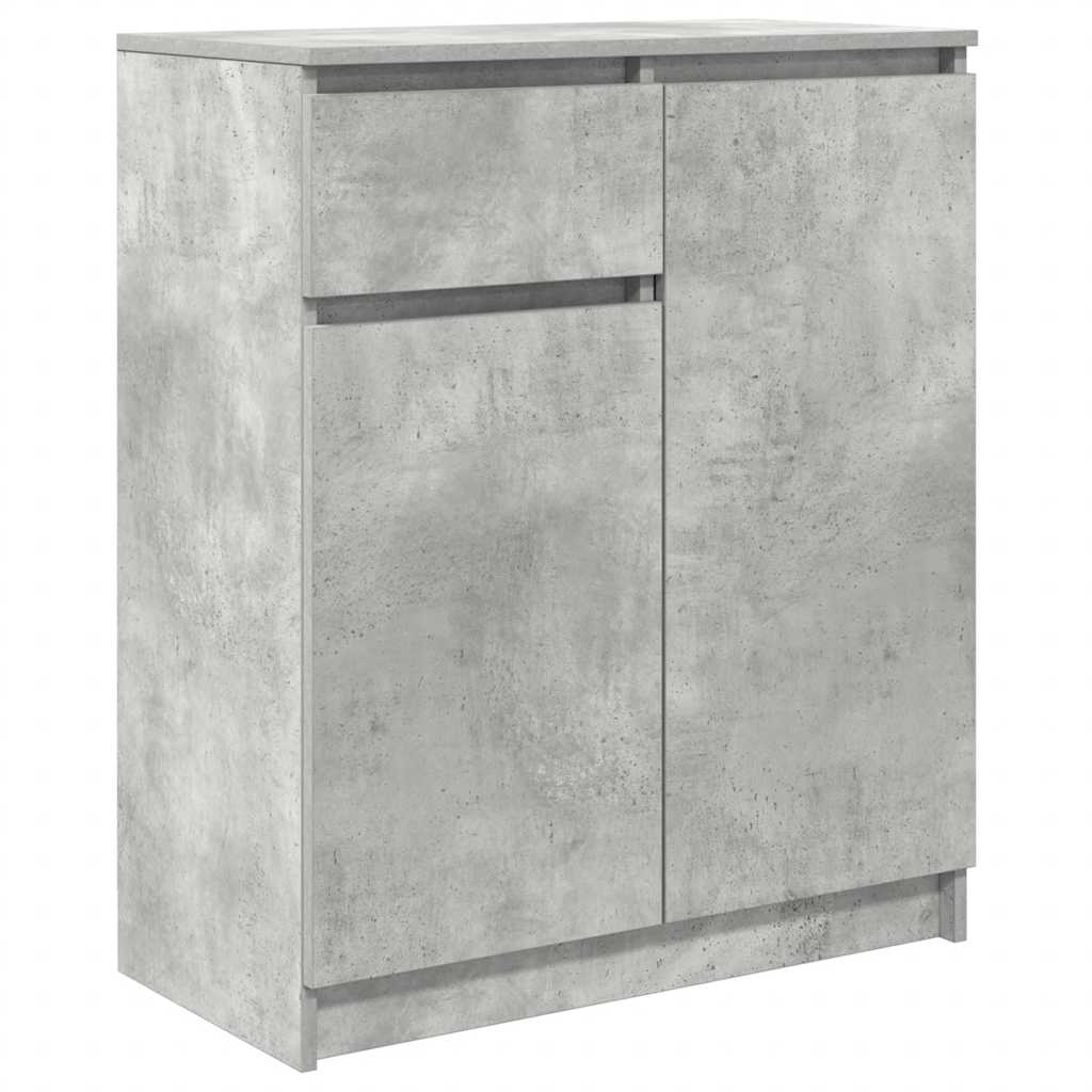 vidaXL Dressoir met lade 71x35x84 cm spaanplaat wit