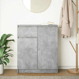 vidaXL Dressoir met lade 71x35x84 cm spaanplaat wit