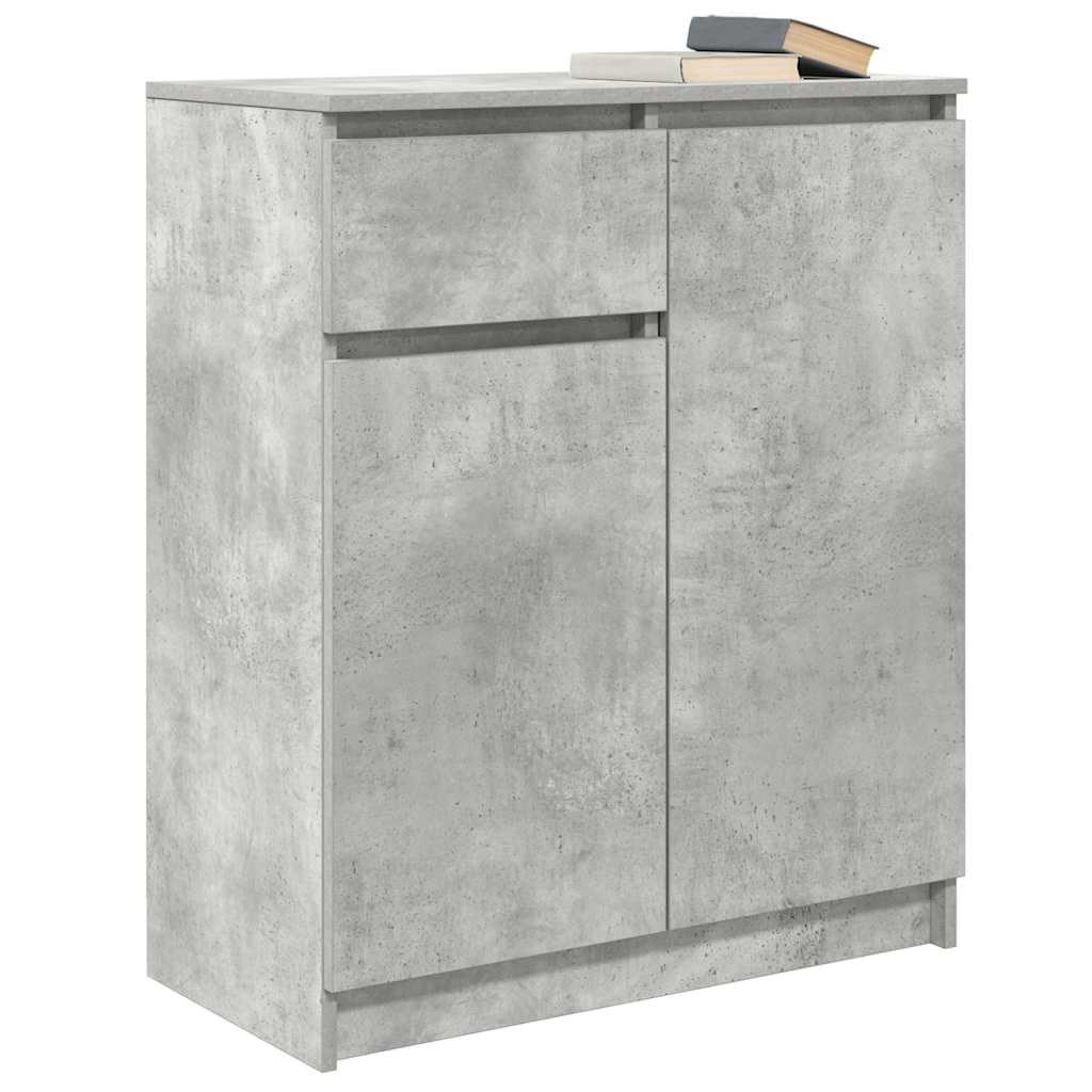vidaXL Dressoir met lade 71x35x84 cm spaanplaat wit