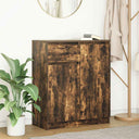 vidaXL Dressoir met lade 71x35x84 cm spaanplaat wit
