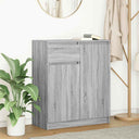 vidaXL Dressoir met lade 71x35x84 cm spaanplaat wit