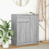vidaXL Dressoir met lade 71x35x84 cm spaanplaat wit