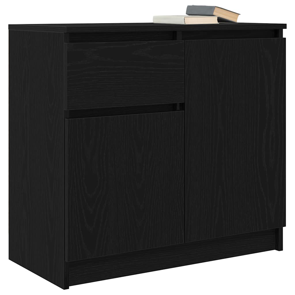 vidaXL Dressoir met lade 71x35x65 cm spaanplaat wit
