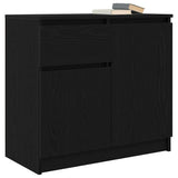 vidaXL Dressoir met lade 71x35x65 cm spaanplaat wit