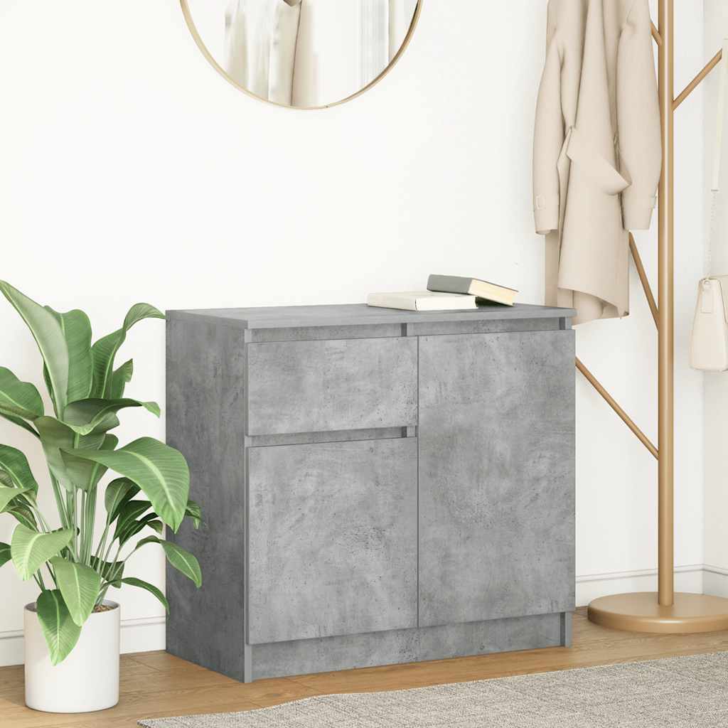vidaXL Dressoir met lade 71x35x65 cm spaanplaat wit