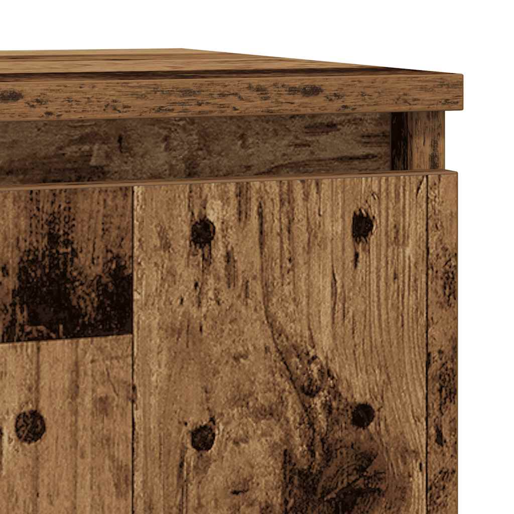 vidaXL Dressoir 29,5x34x76 cm spaanplaat wit