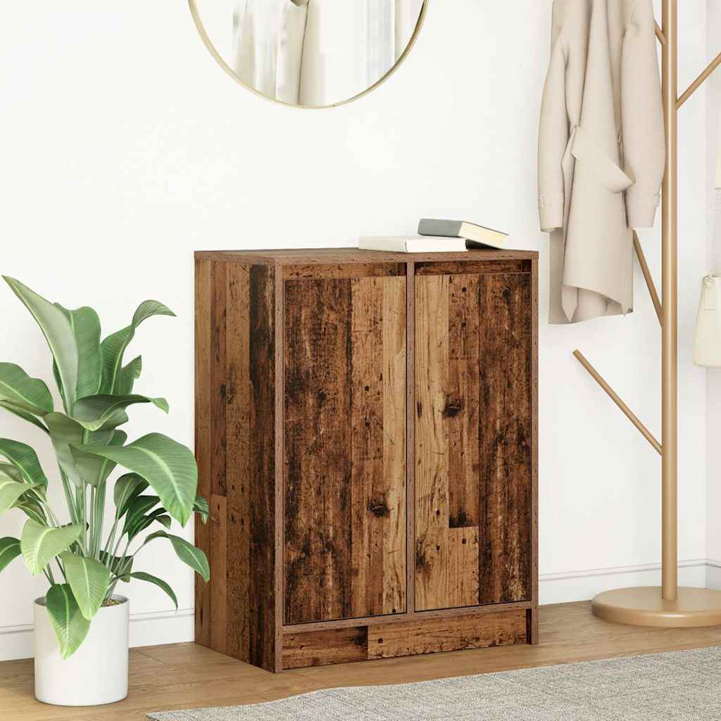 vidaXL Dressoir 57x34x76 cm bewerkt hout wit