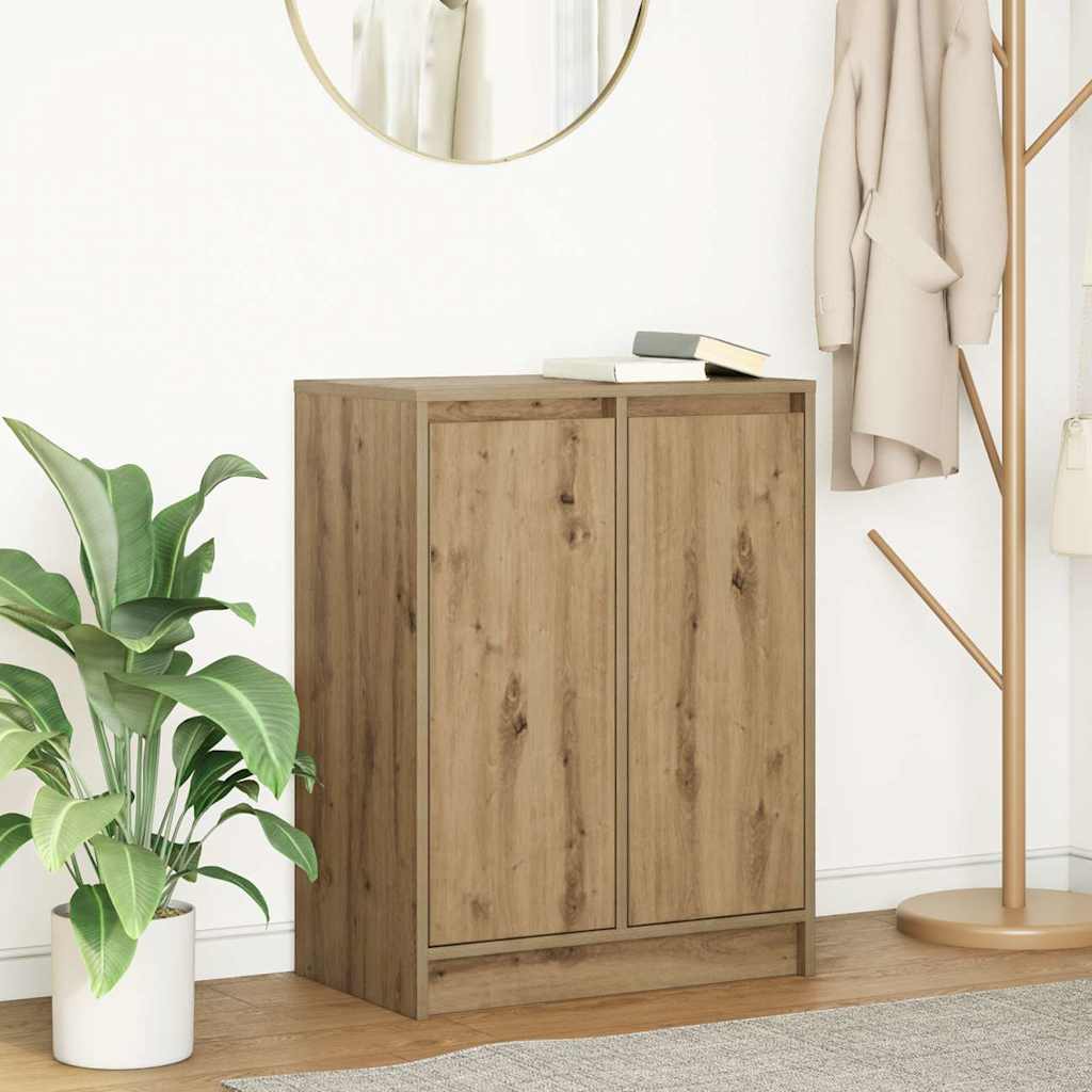 vidaXL Dressoir 57x34x76 cm bewerkt hout wit