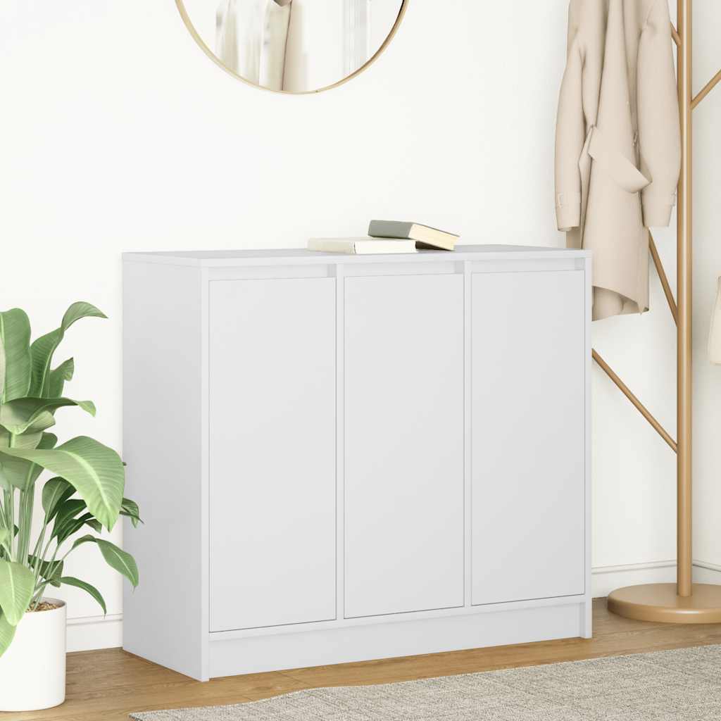 vidaXL Dressoir 85x34x76 cm bewerkt hout wit