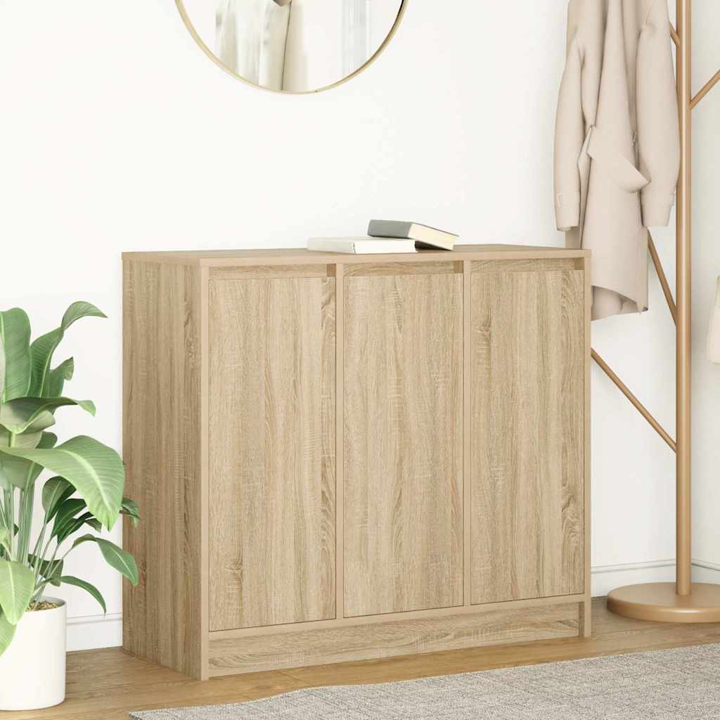 vidaXL Dressoir 85x34x76 cm bewerkt hout wit