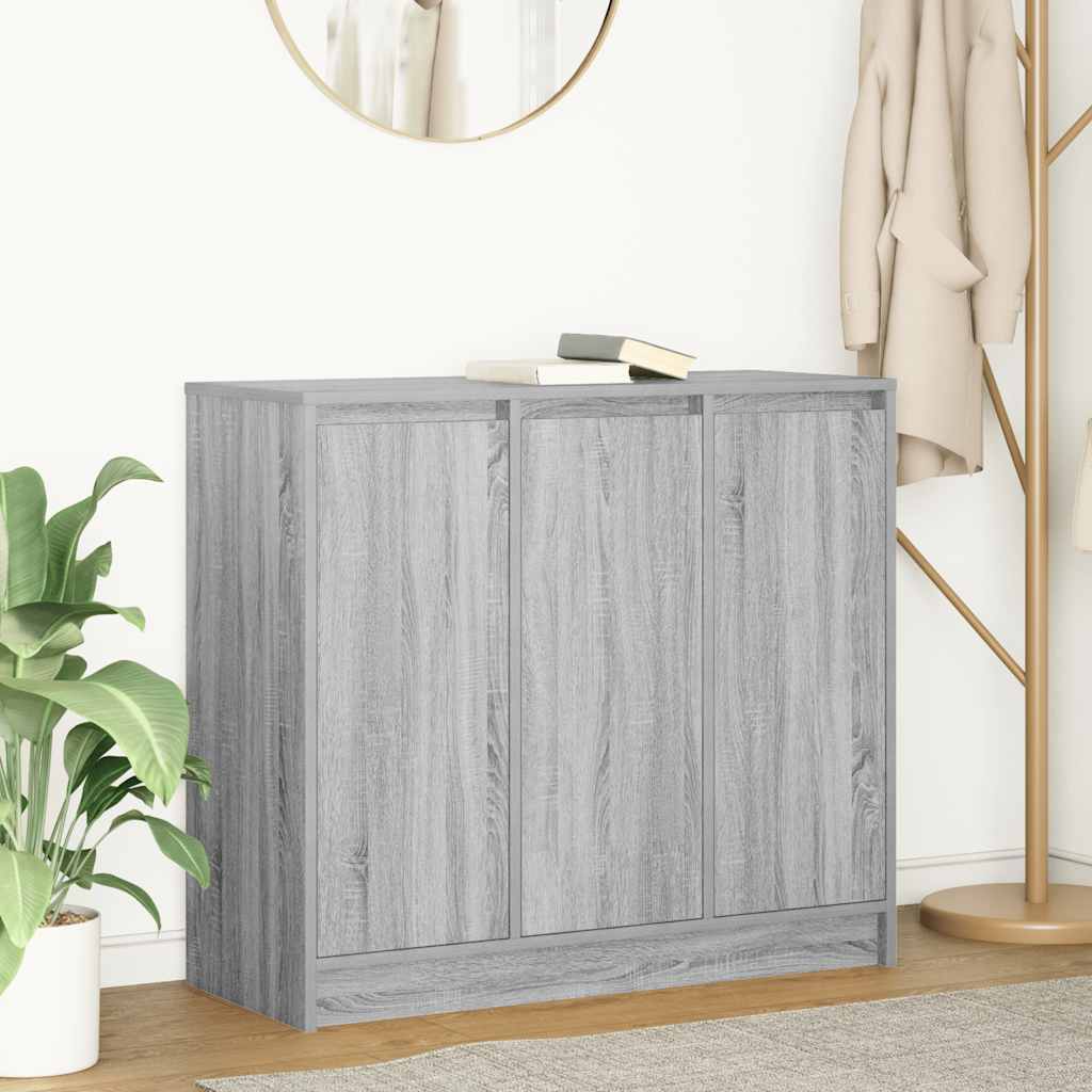 vidaXL Dressoir 85x34x76 cm bewerkt hout wit