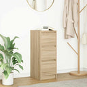 vidaXL Sideboard 29.5x34x76 cm chipboard white