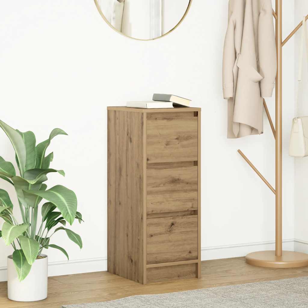 vidaXL Sideboard 29.5x34x76 cm chipboard white