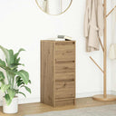 vidaXL Sideboard 29.5x34x76 cm chipboard white