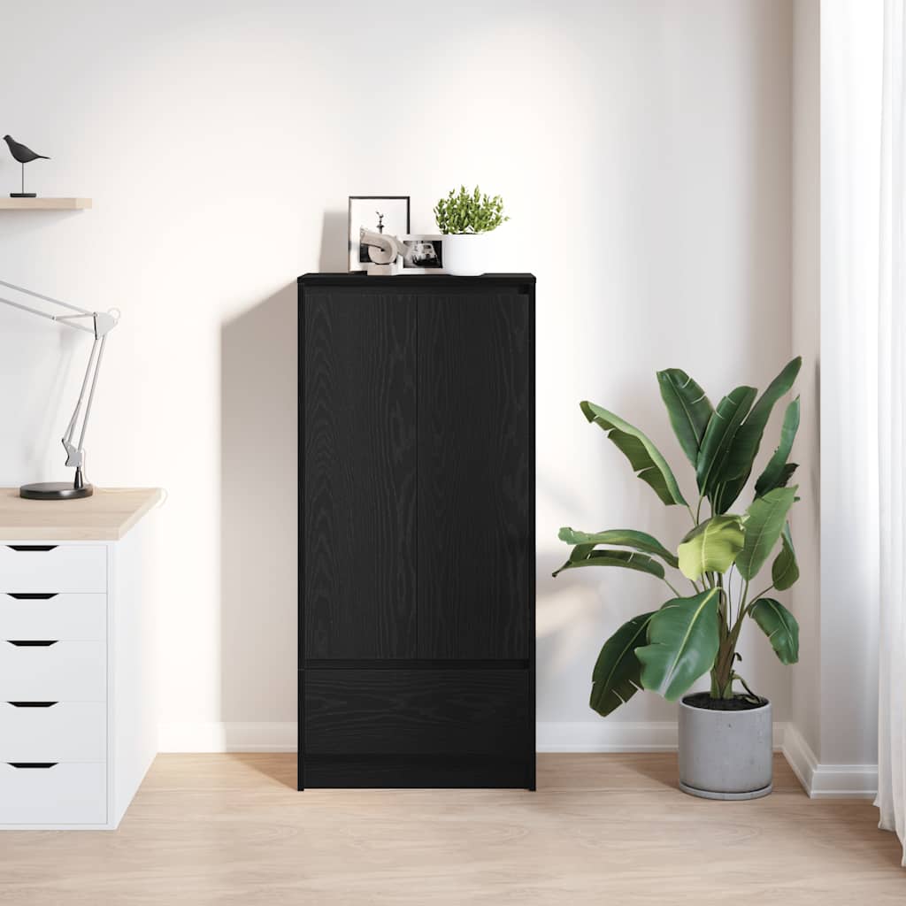 vidaXL Kast met lade 55,5x34x119,5 cm spaanplaat wit