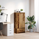 vidaXL Kast met lade 55,5x34x119,5 cm spaanplaat wit