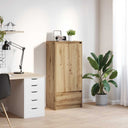 vidaXL Kast met lade 55,5x34x119,5 cm spaanplaat wit