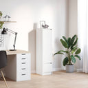 vidaXL Highboard 29,5x34x119,5 cm spaanplaat wit