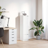 vidaXL Highboard 29,5x34x119,5 cm spaanplaat wit