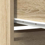 vidaXL Highboard 29,5x34x119,5 cm spaanplaat wit