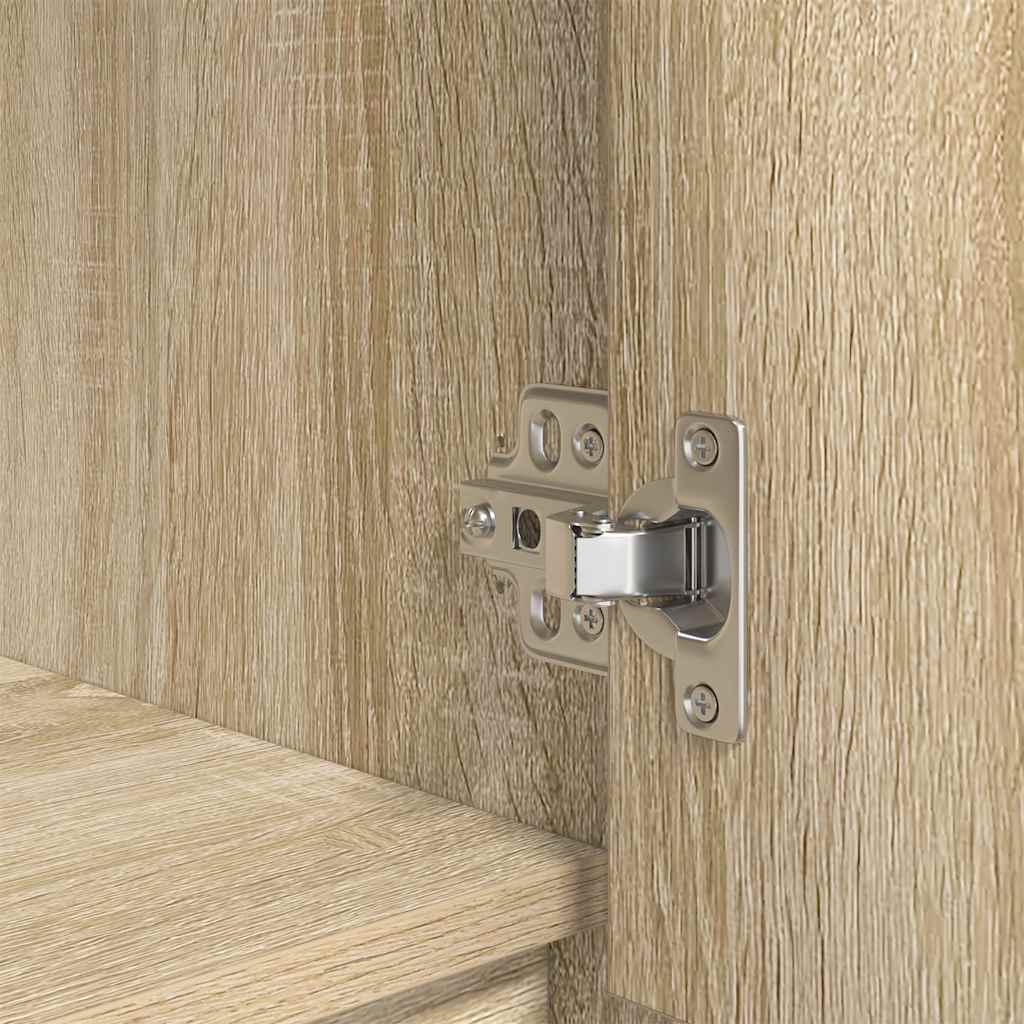 vidaXL Highboard 29,5x34x119,5 cm spaanplaat wit