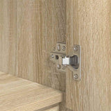 vidaXL Highboard 29,5x34x119,5 cm spaanplaat wit