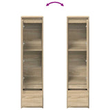 vidaXL Highboard 29,5x34x119,5 cm spaanplaat wit