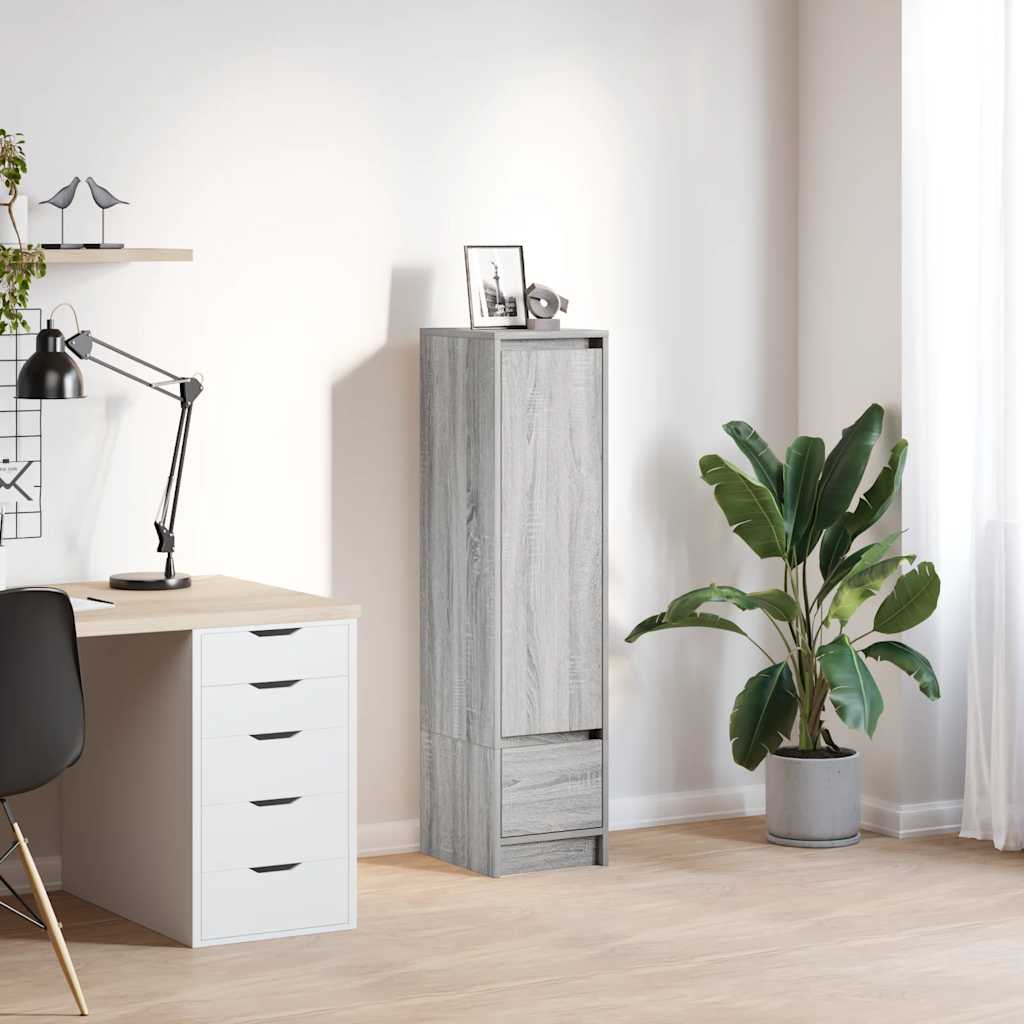 vidaXL Highboard 29,5x34x119,5 cm spaanplaat wit