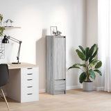 vidaXL Highboard 29,5x34x119,5 cm spaanplaat wit