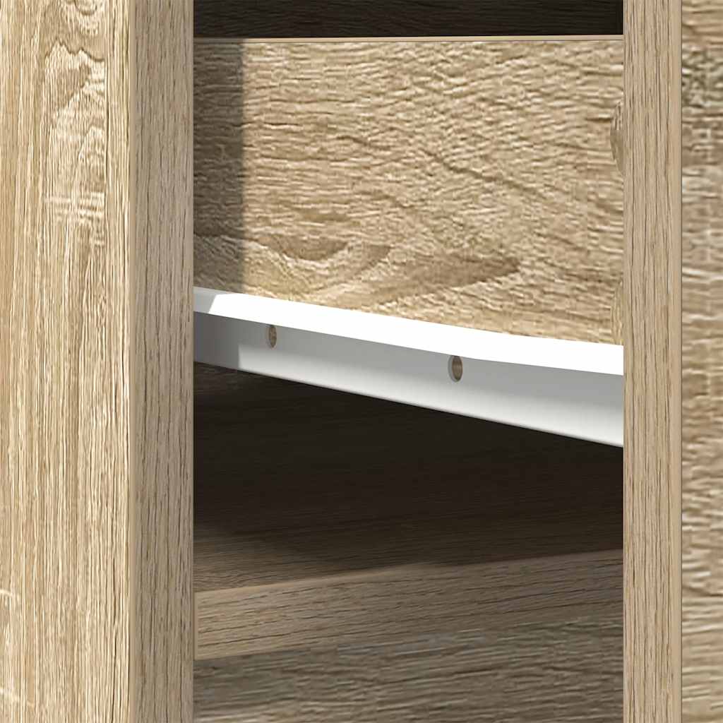 vidaXL Hoge kast 37,5x35x180 cm spaanplaat wit
