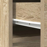 vidaXL Hoge kast 37,5x35x180 cm spaanplaat wit